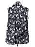 Love Moschino 100% Polyester Silver Black Sleeveless Blouse Size 4 - photo 2
