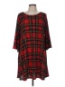 Beeson River Plaid Red Casual Dress Size M - photo 1