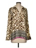 Zara Animal Print Brown 3/4 Sleeve Blouse Size S - photo 1