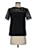 Topshop Black Short Sleeve Blouse Size 4 - photo 1