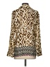 Zara Animal Print Brown 3/4 Sleeve Blouse Size S - photo 2