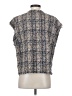 IRO Tweed Blue Short Sleeve Blouse Size EU (FR) 36 / US 4 - photo 2