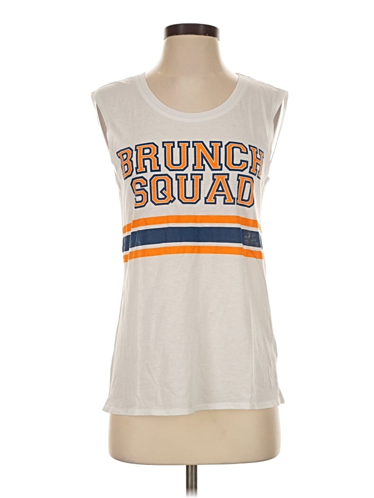 Pre-owned Chaser Sleeveless T-shirt In White