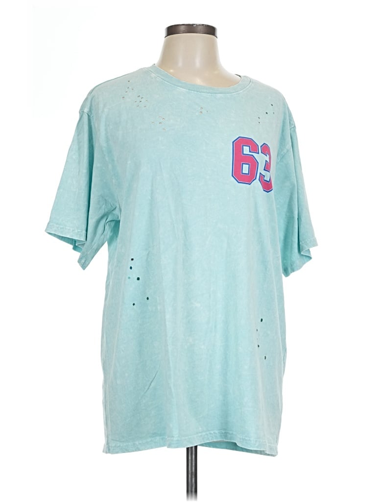 Pre-owned Assorted Brands Short Sleeve T-shirt In Teal
