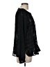 Ann Taylor LOFT 100% Polyester Black Long Sleeve Blouse Size M - photo 4