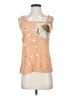 Tabitha 100% Silk Tan Orange Sleeveless Top Size 0 - photo 1