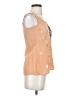 Tabitha 100% Silk Tan Orange Sleeveless Top Size 0 - photo 4
