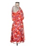 Eliza J 100% Polyester Floral Orange Cocktail Dress Size 6 - photo 4