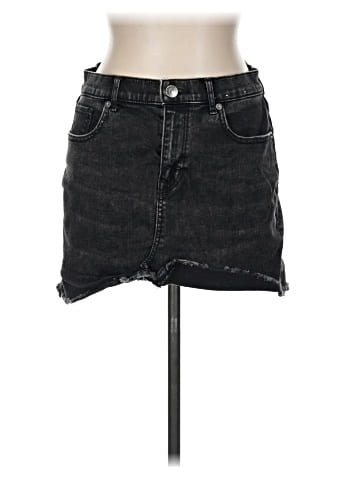 Express Denim Skirt (view 1)