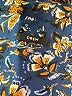 Drew 100% Polyester Floral Blue Long Sleeve Blouse Size L - photo 7