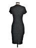 Popular Basics Solid Gray Casual Dress Size M - photo 2