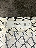 MNG 100% Polyester Chevron-herringbone Ivory Long Sleeve Blouse Size 4 - photo 7