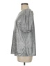 Anne Klein Metallic Silver Short Sleeve Top Size M - photo 5