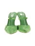 Marc Fisher 100% Leather Color Block Green Heels Size 7 1/2 - photo 2