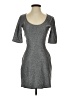BCBGeneration Tweed Silver Gray Cocktail Dress Size S - photo 1