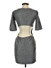 BCBGeneration Tweed Silver Gray Cocktail Dress Size S - photo 2