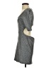 BCBGeneration Tweed Silver Gray Cocktail Dress Size S - photo 5