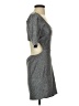 BCBGeneration Tweed Silver Gray Cocktail Dress Size S - photo 4