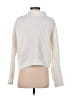 Hollister 100% Polyester Solid White Turtleneck Sweater Size S - photo 2