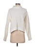 Hollister 100% Polyester Solid White Turtleneck Sweater Size S - photo 1