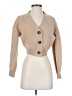 Aster 100% Polyester Tan Cardigan Size S - photo 1
