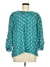 Ann Taylor LOFT 100% Polyester Teal 3/4 Sleeve Blouse Size M - photo 1