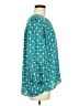 Ann Taylor LOFT 100% Polyester Teal 3/4 Sleeve Blouse Size M - photo 4