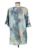 Misslook Tie-dye Blue Short Sleeve Blouse Size M - photo 2