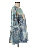 Misslook Tie-dye Blue Short Sleeve Blouse Size M - photo 4
