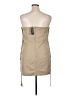 PrettyLittleThing 100% Polyester Tan Cocktail Dress Size 14 - photo 2