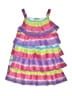 Flapdoodles 100% Polyester Tie-dye Multi Color Purple Dress Size 6 - photo 1