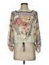 Free People 100% Polyester Ivory 3/4 Sleeve Blouse Size XS - photo 1