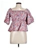 Love Notes Pink 3/4 Sleeve Blouse Size L - photo 1