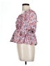 Love Notes Pink 3/4 Sleeve Blouse Size L - photo 5