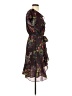 Parker 100% Polyester Floral Brown Purple Cocktail Dress Size XS - photo 4