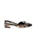 Veronica Beard 100% Leather Animal Print Black Heels Size 7 1/2 - photo 1