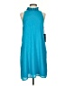 Gibson 100% Polyester Solid Teal Casual Dress Size S - photo 1
