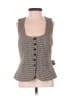 Reformation Houndstooth Brown Vest Size 0 - photo 1