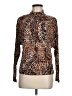 Reiss Animal Print Brown Long Sleeve Blouse Size M - photo 1