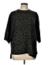 ALLSAINTS Animal Print Black Poncho Size L - photo 1