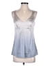 Brunello Cucinelli Silver Ivory Sleeveless Silk Top Size M - photo 1