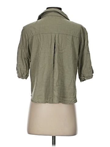Zara 3/4 Sleeve Button-Down Shirt (view 2)
