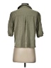 Zara Green 3/4 Sleeve Button-Down Shirt Size S - photo 2