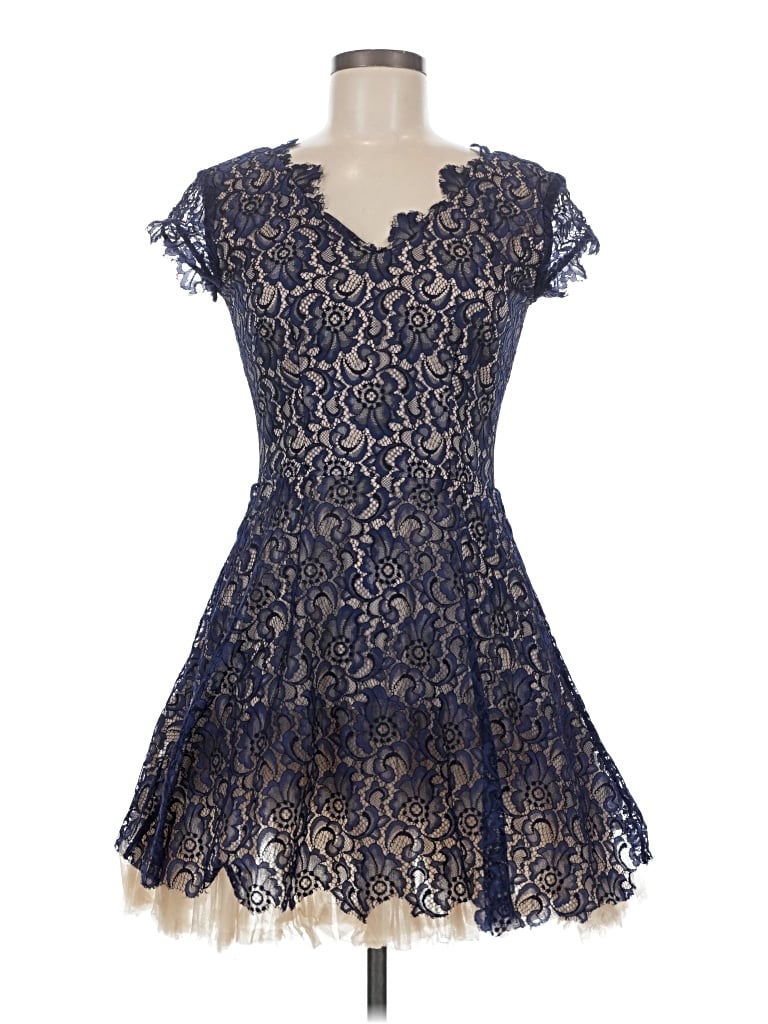 Pre-owned Nha Khanh Cocktail Dress In Blue