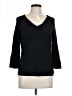 Neiman Marcus Black 3/4 Sleeve Top Size L - photo 1