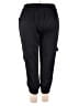 Unbranded 100% Polyester Solid Black Cargo Pants Size XXL - photo 2