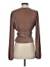 Zara Brown Long Sleeve Blouse Size S - photo 2