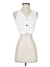 Walter Baker White Sleeveless Button-Down Shirt Size S - photo 1