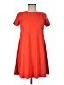 Speechless Solid Orange Casual Dress Size L - photo 1