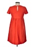 Speechless Solid Orange Casual Dress Size L - photo 2